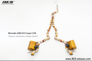 AMG E53 Coupe C238 钛合金阀门中尾段     